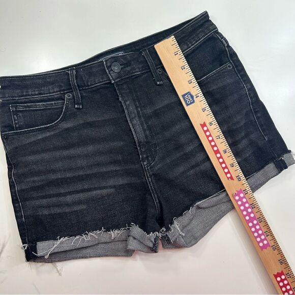 Abercrombie and Fitch Simone High Rise Shorts Dark Wash Size 28 - Picture 8 of 9